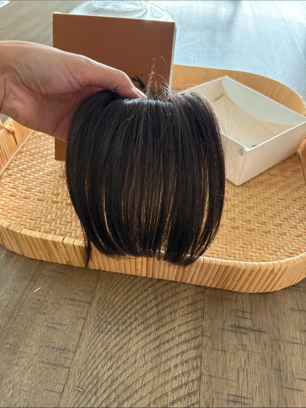 Dark Brown Clip-In Fringe Bangs - Women's Hair (Unbranded)